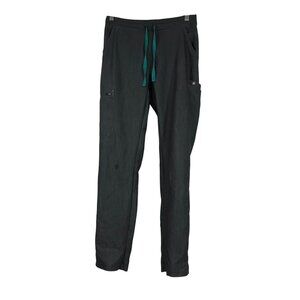 FIGS - WOMEN'S XS - GRAY POLYESTER BLEND SCRUB CARGO PANTS